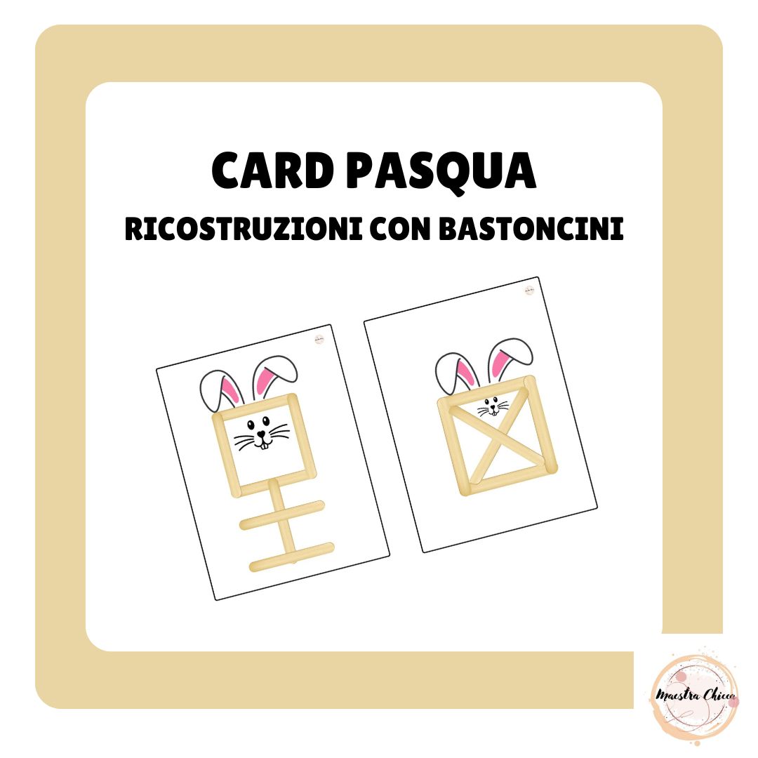 CARD DI PASQUA- FORME CON BASTONCINI