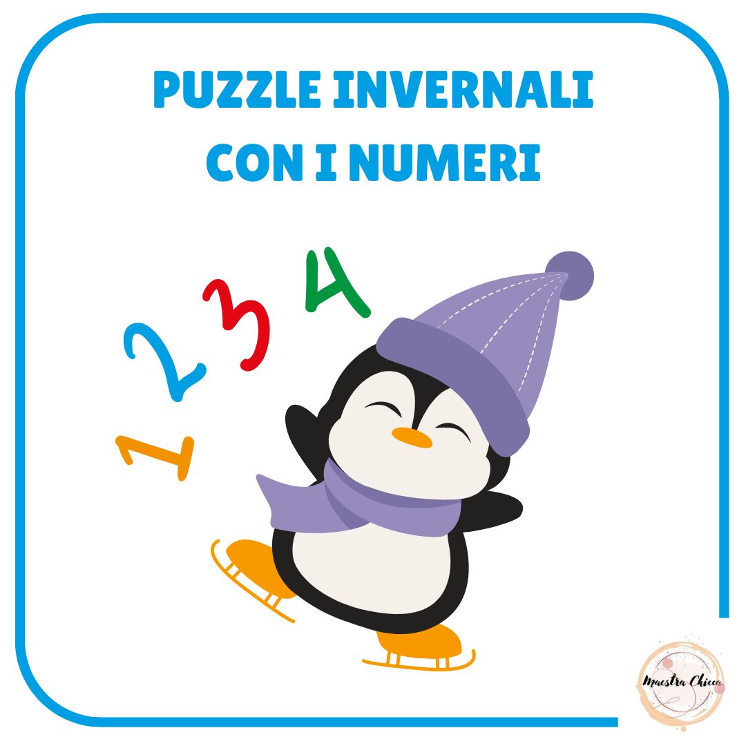 PUZZLE INVERNALI CON I NUMERI