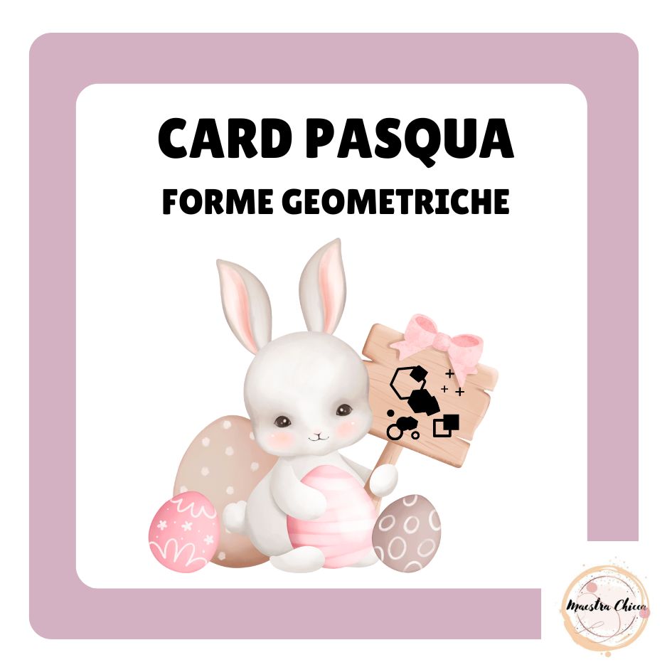 CARD DI PASQUA-FORME GEOMETRICHE