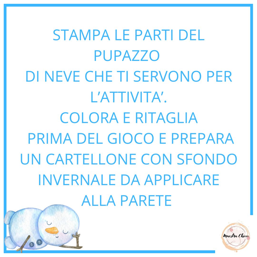 IL PUPAZZO DI NEVE