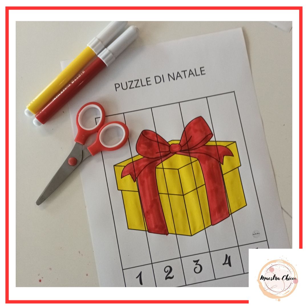 PUZZLE DI NATALE CON NUMERI