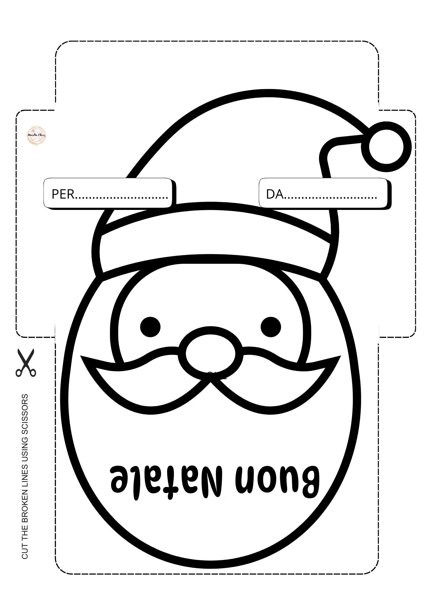 LETTERINE A BABBO NATALE DA COLORARE