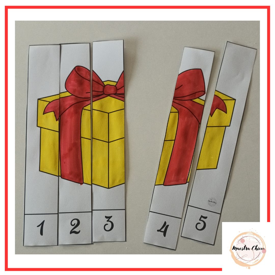 PUZZLE DI NATALE CON NUMERI