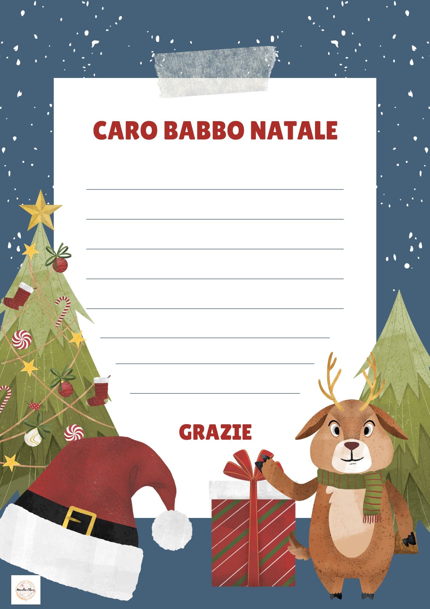 LETTERINA  A BABBO NATALE