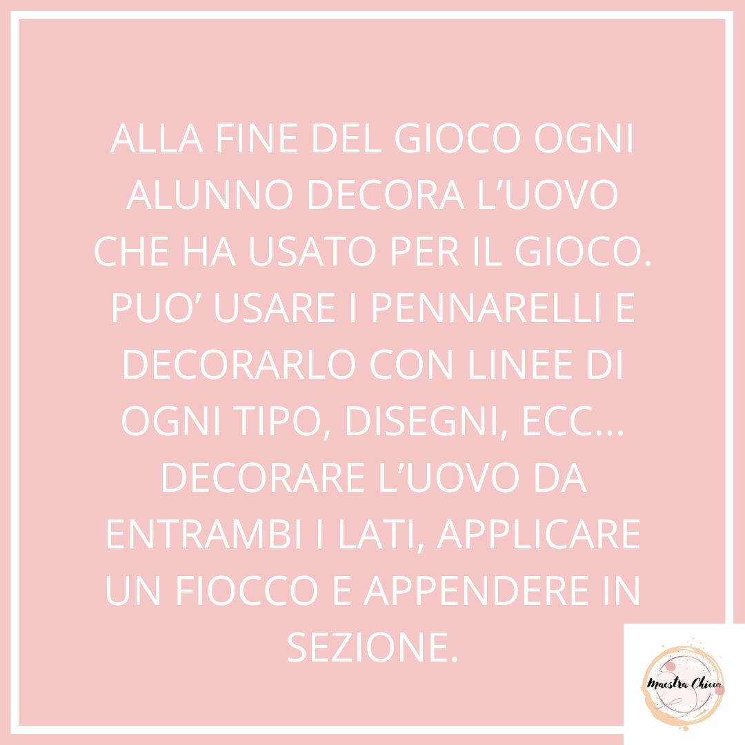 L'UOVO DOVE LO METTO