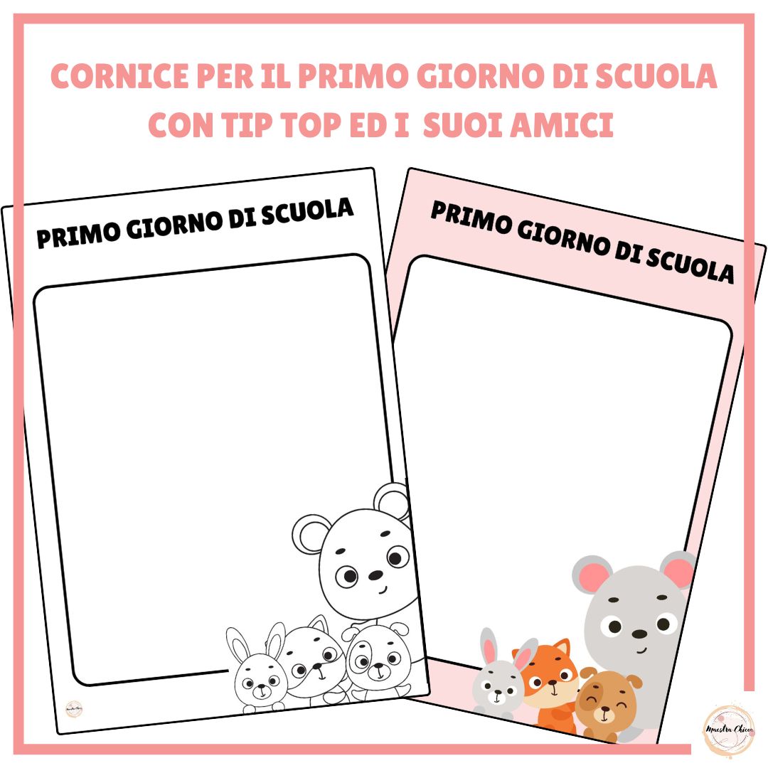 CORNICE PRIMO GIORNO DI SCUOLA