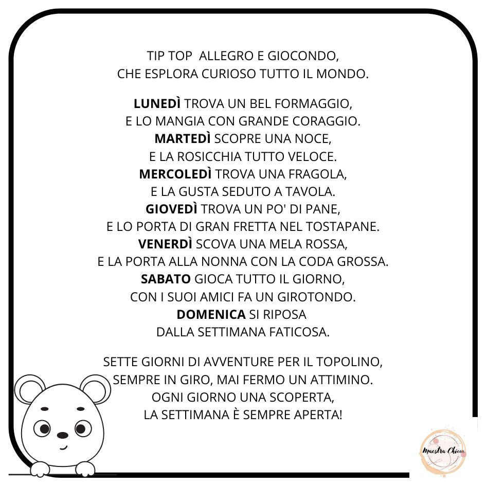 FILASTROCCA DI TIP TOP