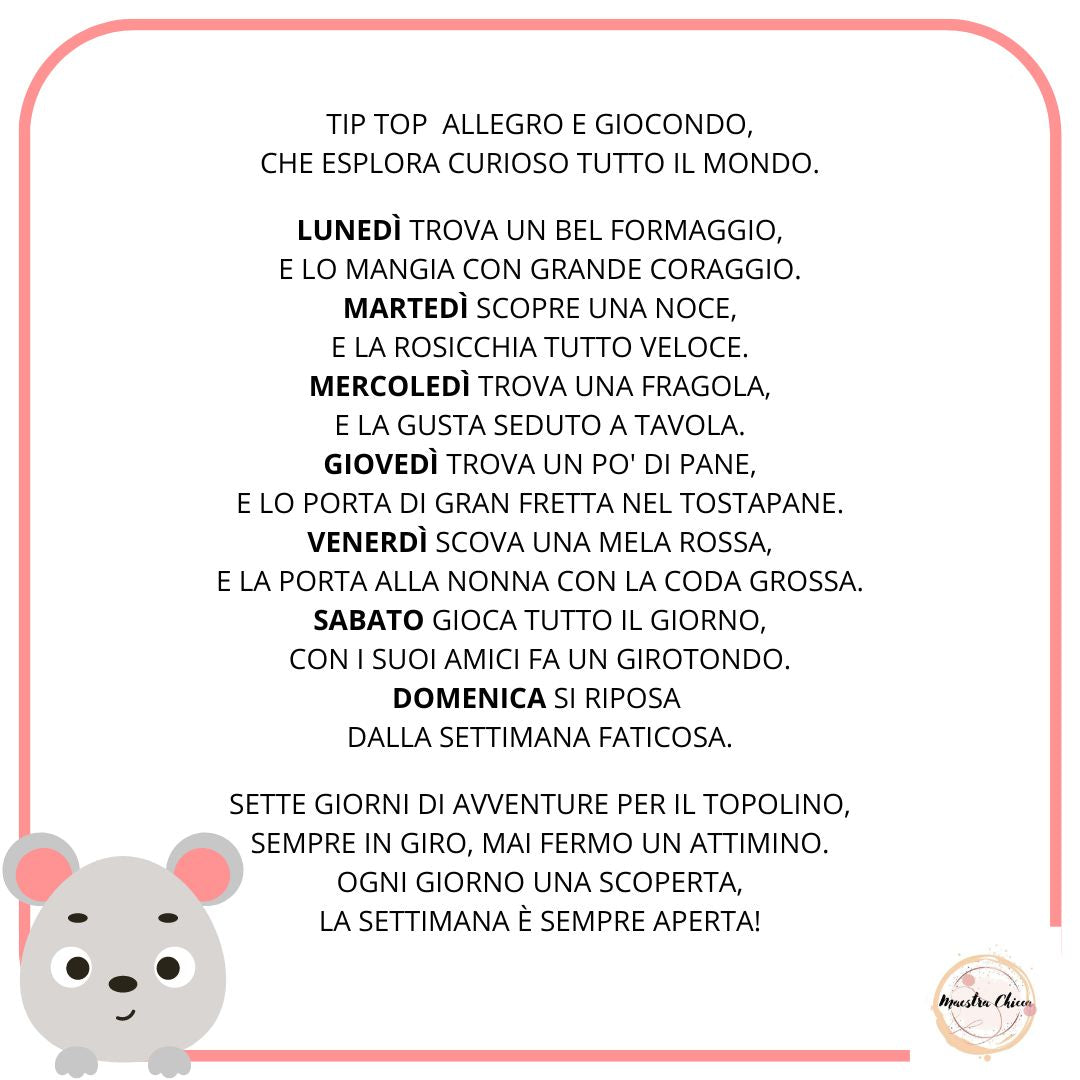 FILASTROCCA DI TIP TOP