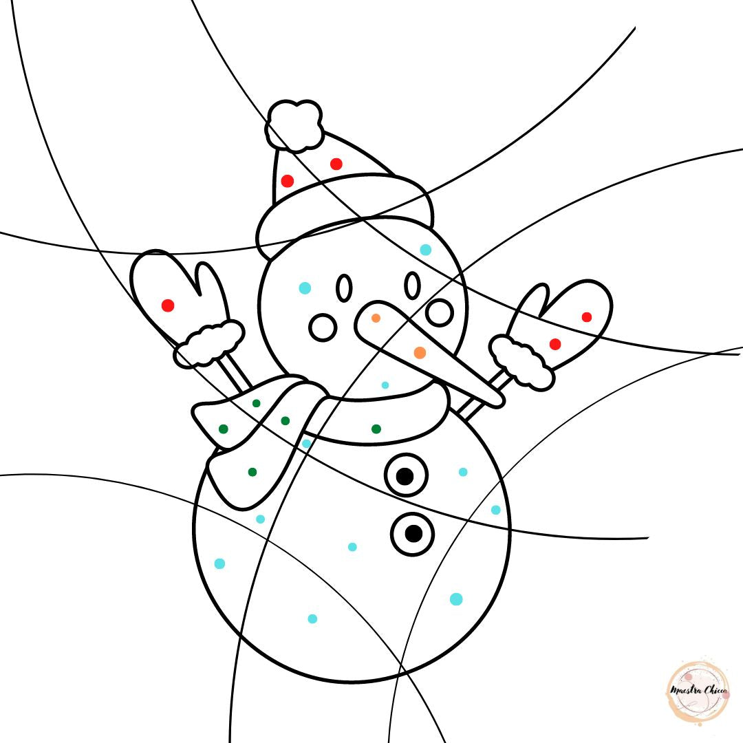 COLORA IL NATALE-DISEGNO NASCOSTO
