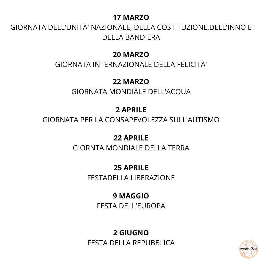 GIORNATE SPECIALI-EDUCAZIONE CIVICA