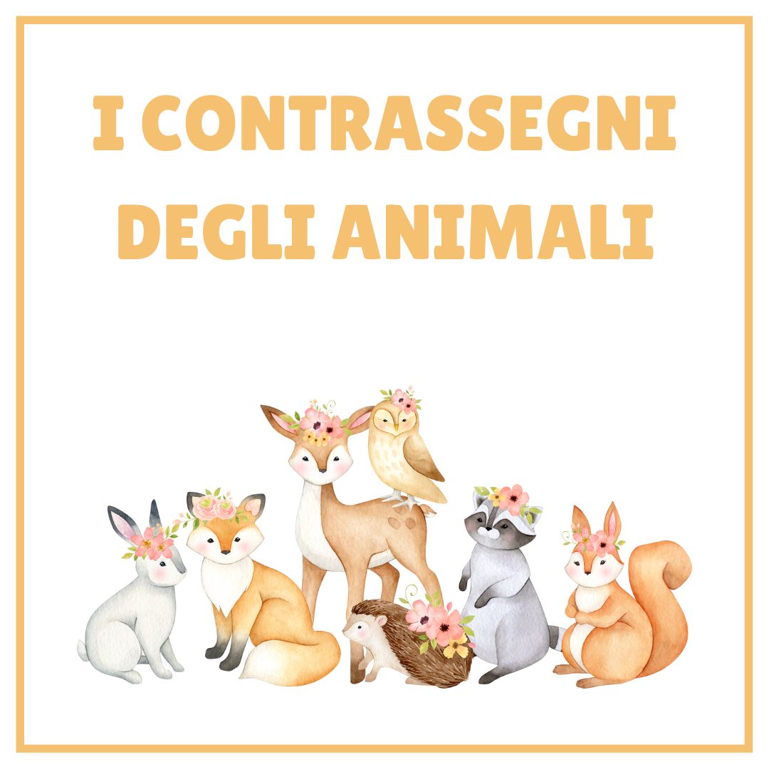 I CONTRASSEGNI DEGLI ANIMALI