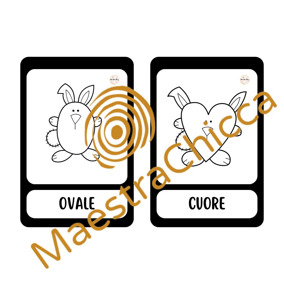 CARD DI PASQUA-FORME GEOMETRICHE