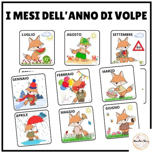 I MESI DELL' ANNO DI VOLPE