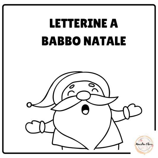 LETTERINE A BABBO NATALE DA COLORARE