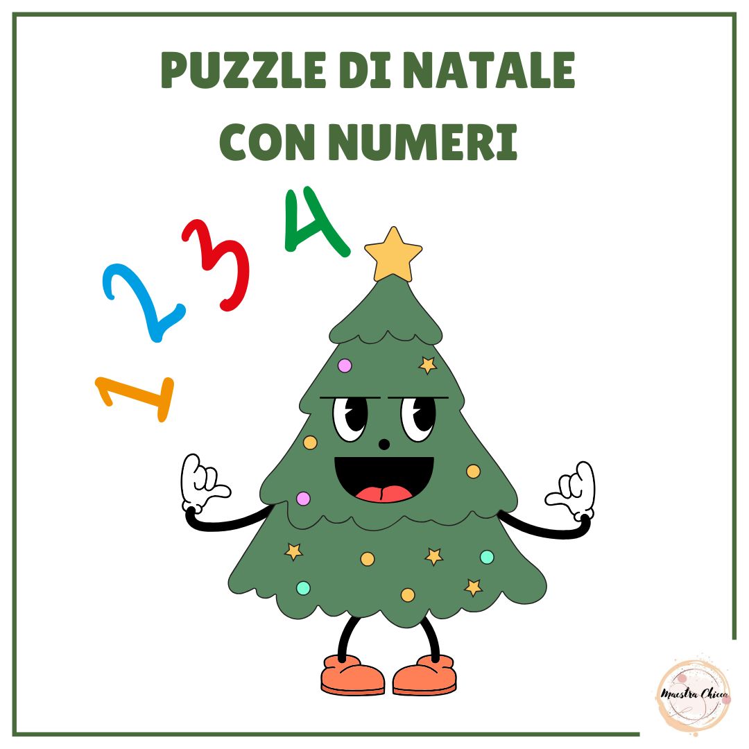 PUZZLE DI NATALE CON NUMERI