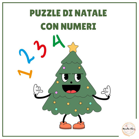 PUZZLE DI NATALE CON NUMERI
