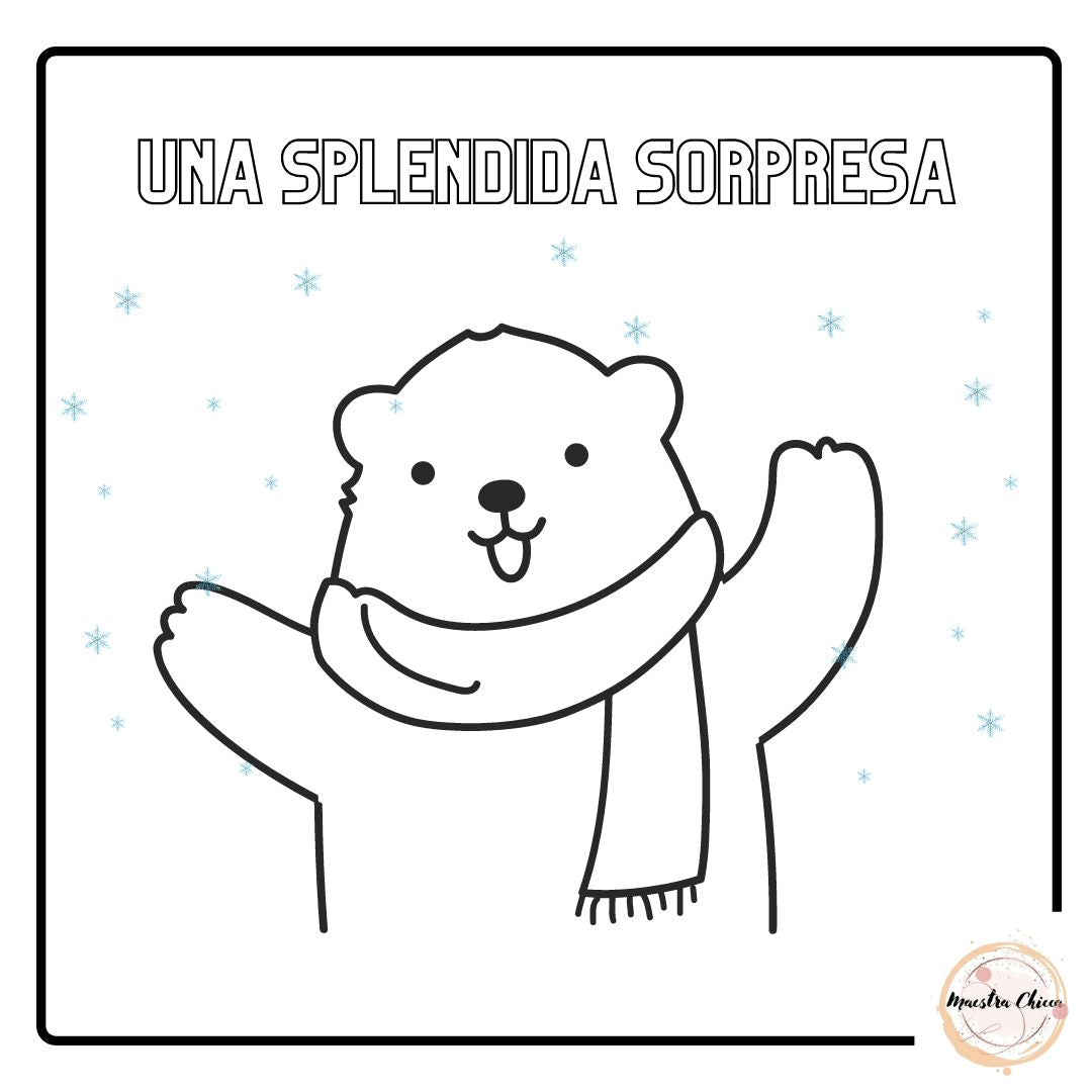 UNA SPLENDIDA SORPRESA-DA COLORARE