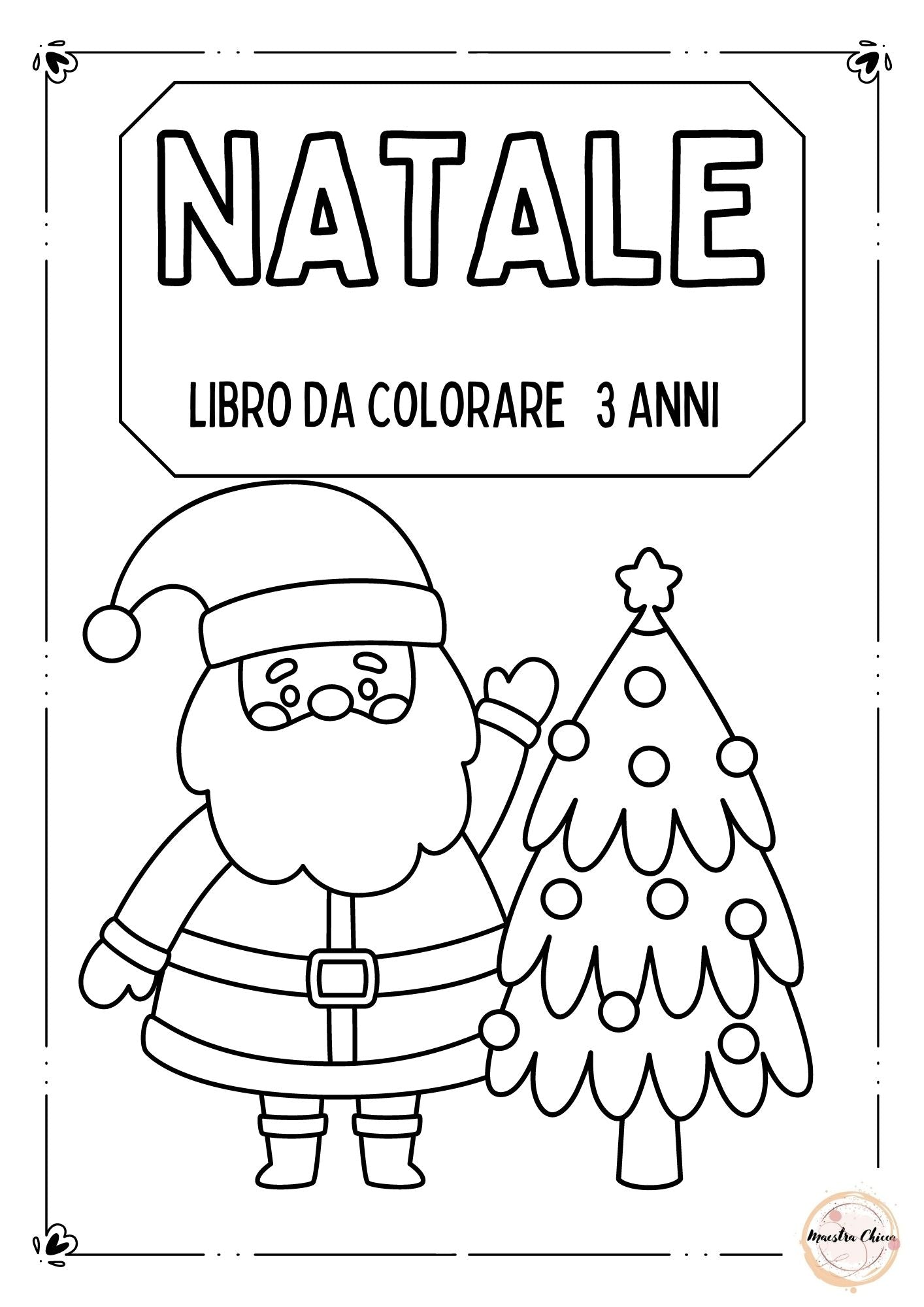 LIBRO DI NATALE DA COLORARE-3 ANNI