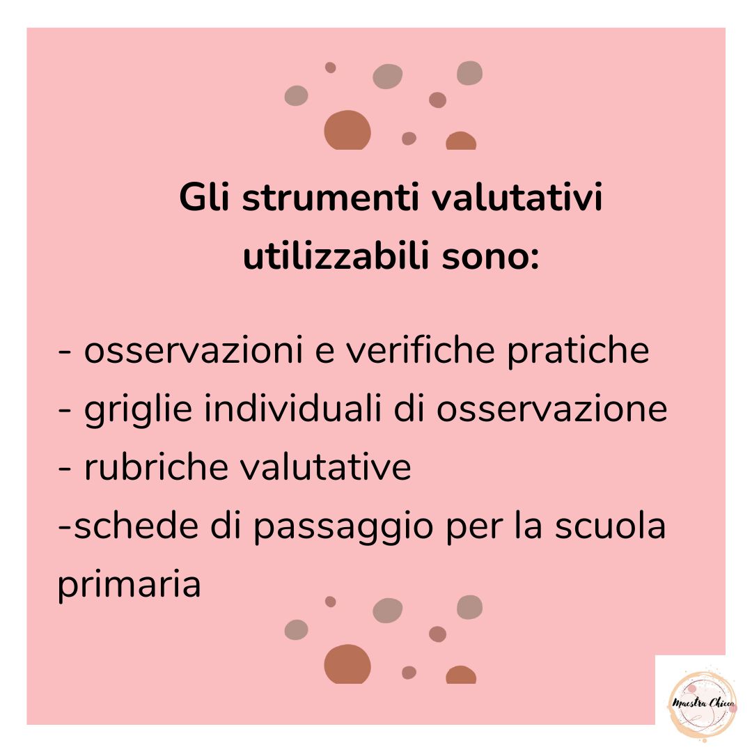 LA VALUTAZIONE NELLA SCUOLA DELL'INFANZIA